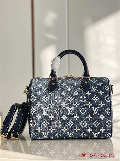 borsa louis vuitton originale modello speedy denim